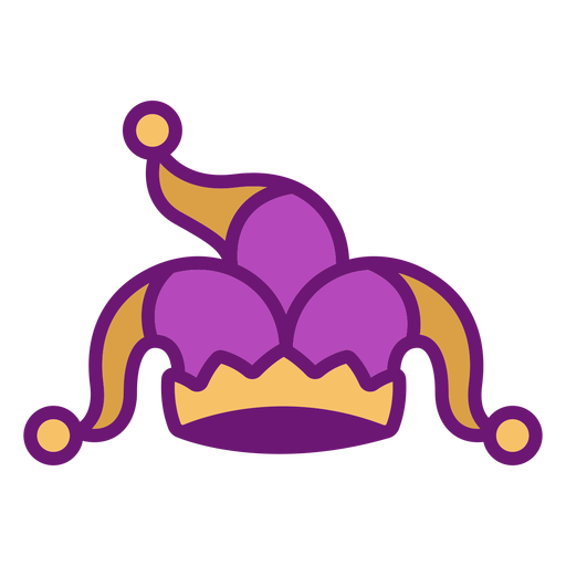 Icon clown hat colored PNG Design