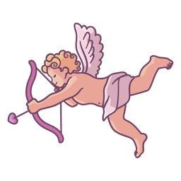 Cute Cupid Character PNG & SVG Design For T-Shirts