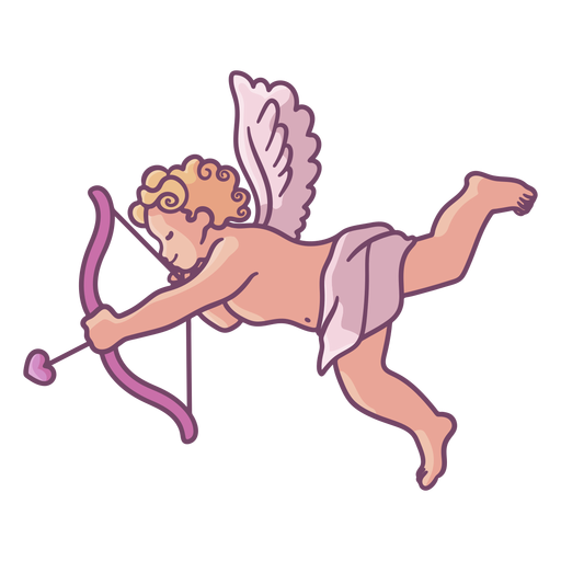 Cute cupid character PNG Design