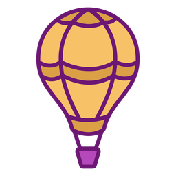 Icon hot air balloon colored Icon hot air balloon colored