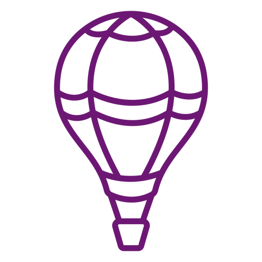 Icono de trazo de globo de aire caliente Diseño PNG
