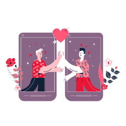 Hombres lindos choca esos cinco pareja Diseño PNG