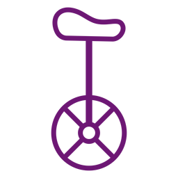 Icon unicycle stroke Transparent PNG