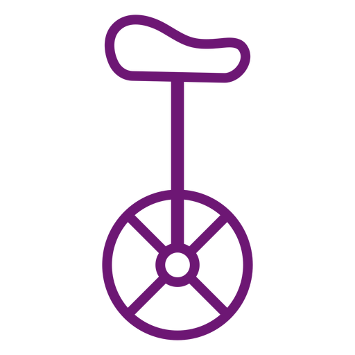 Traço de monociclo de ícone Desenho PNG