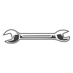 Double sided wrench tool PNG Design