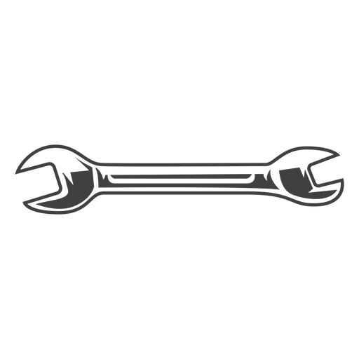 Double sided wrench tool PNG Design