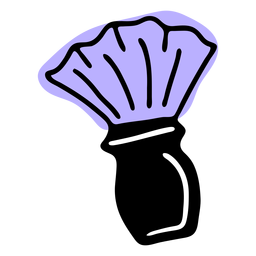 Duotone hair color brush PNG Design