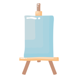 Hochglanzmalstaffelei PNG-Design