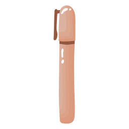 Bolígrafo brillante con tapa Diseño PNG