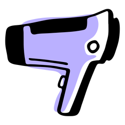 Soprador de cabelo duotônico Desenho PNG