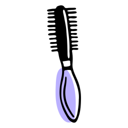 Cepillo de pelo con rodillo duotono Diseño PNG