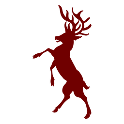 Heráldica emblema ciervos silueta Diseño PNG
