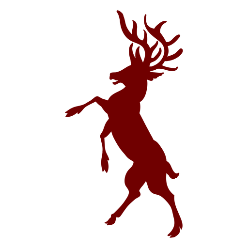 Heraldry emblem deer silhouette Transparent PNG & SVG vector file