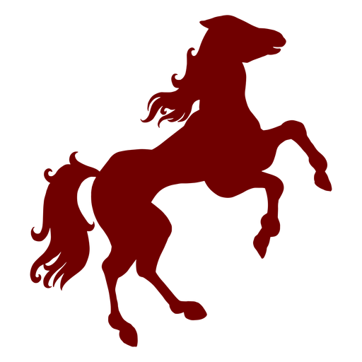 Silhueta de cavalo com emblema de heráldica Desenho PNG