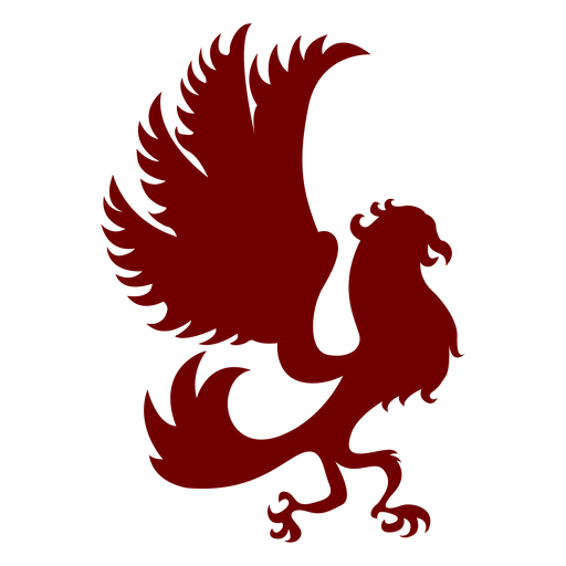Heraldry emblem mighty eagle silhouette PNG Design