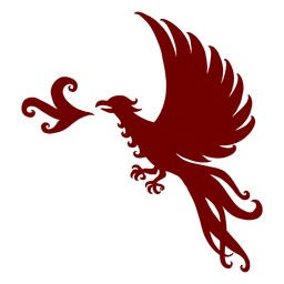 Heraldry emblem phoenix silhouette PNG Design Transparent PNG