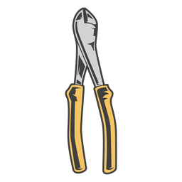 Linemans Zangenwerkzeuge farbig PNG-Design