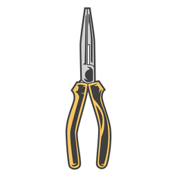 Long nosed pliers tools colored PNG Design Transparent PNG