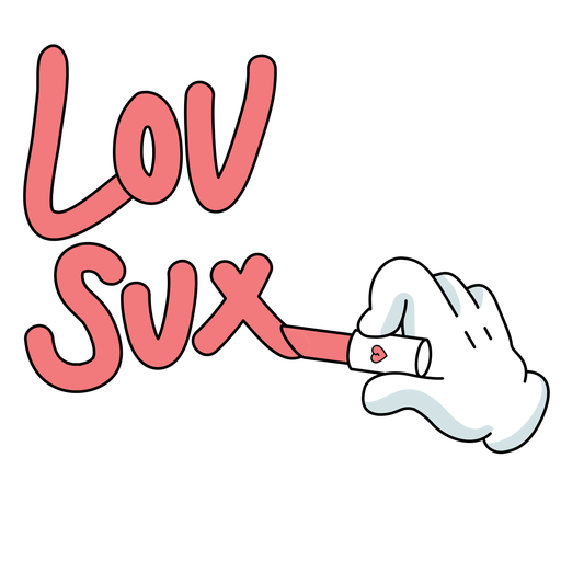Download Love sucks character - Transparent PNG & SVG vector file