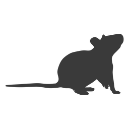 Mouse looking up silhouette PNG Design Transparent PNG