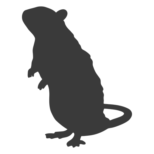 Maus stehende Silhouette PNG-Design