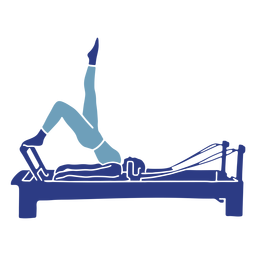 Reformador de Pilates caderas arriba silueta Reformador de Pilates caderas arriba silueta