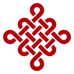 Red chinese knot PNG Design