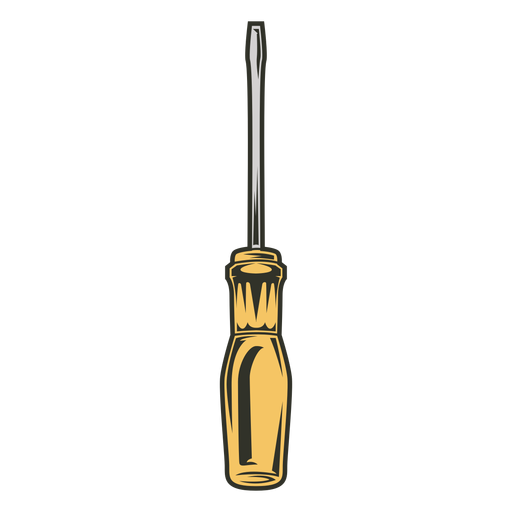 Screwdriver tools colored PNG Design