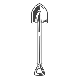 Herramienta pala simple Diseño PNG