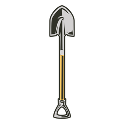 Schaufelwerkzeuge farbig PNG-Design