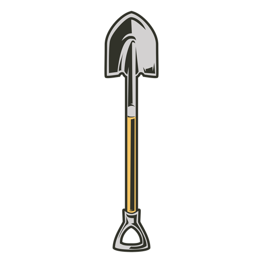 Shovel tools colored PNG Design