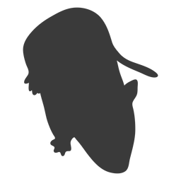 Ratón simple silueta de ratón Diseño PNG