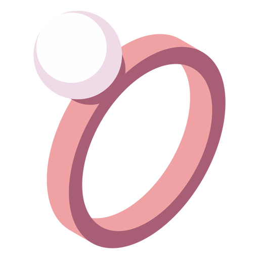 Simple valentines ring isometric