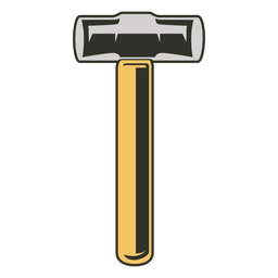 Sledgehammer tools colored PNG Design Transparent PNG