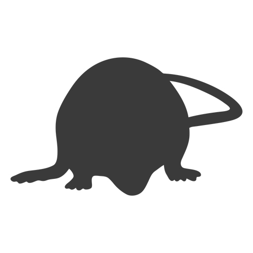 Smelling mouse silhouette PNG Design