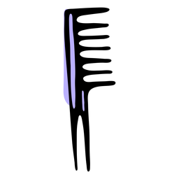 Thin hair comb PNG Design
