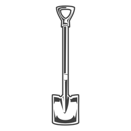 Ferramenta pá simples Desenho PNG