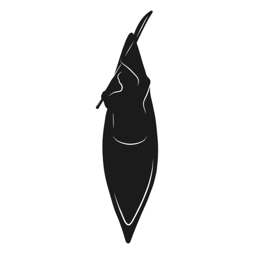 Silhueta de caiaque de vista superior Desenho PNG