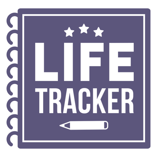 Tracker of life badge PNG Design