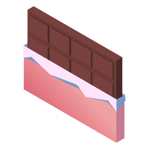 Valentinstag Schokolade süß isometrisch PNG-Design