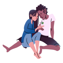 Valentines couple isometric PNG Design