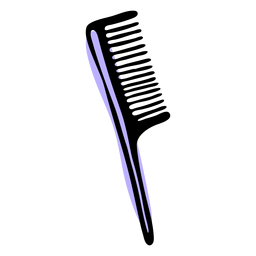 Wide tooth comb duotone PNG Design