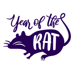 Year of the rat chinese Transparent PNG