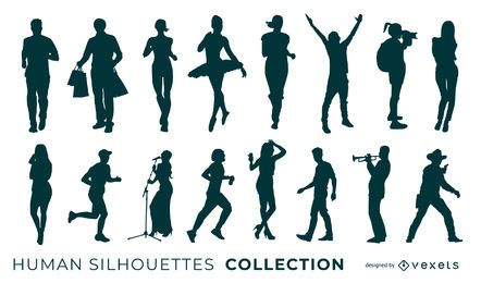 Menschliche Silhouetten-Sammlung