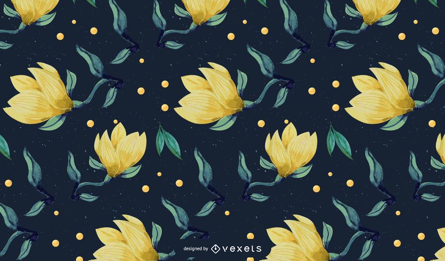 Watercolor floral pattern design Watercolor floral pattern design