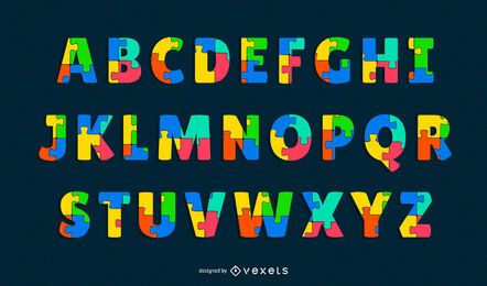 puzzle alphabet letter set puzzle alphabet letter set