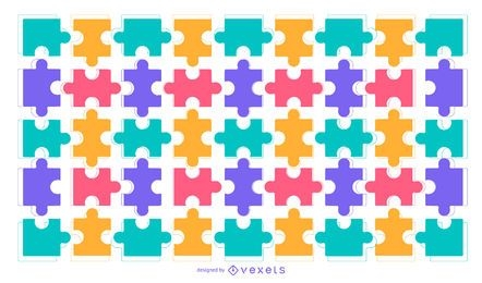 Colorful puzzle background