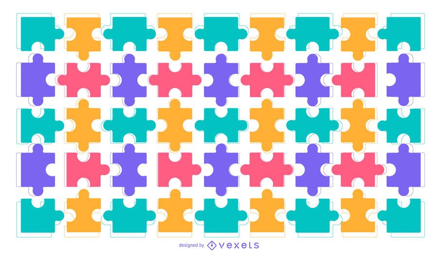 Bunter Puzzle-Hintergrund Bunter Puzzle-Hintergrund
