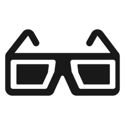 3d Glasses Stroke Transparent Png Svg Vector File