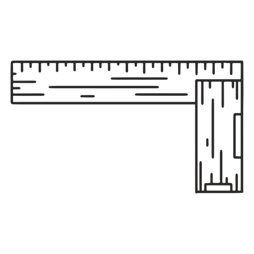 Folding Ruler Stroke PNG & SVG Design For T-Shirts